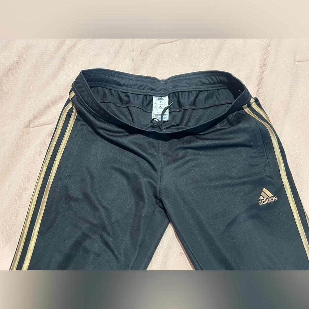 Adidas Black and Gold Track Pants 💛🖤